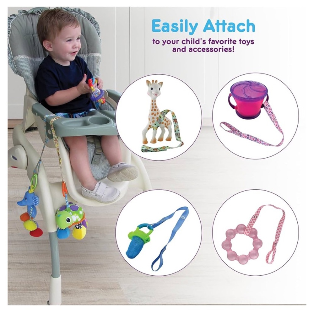 Water Bottle Leash Stroller Strap Sippypal Toy Saver Strap - Picture 12 of 16